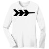 1-DAY RUSH NO MINIMUM Ladies Long Sleeve Crew Neck T-Shirt Thumbnail