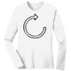 1-DAY RUSH NO MINIMUM Ladies Long Sleeve Crew Neck T-Shirt Thumbnail