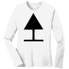 1-DAY RUSH NO MINIMUM Ladies Long Sleeve Crew Neck T-Shirt Thumbnail