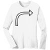 1-DAY RUSH NO MINIMUM Ladies Long Sleeve Crew Neck T-Shirt Thumbnail