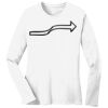 1-DAY RUSH NO MINIMUM Ladies Long Sleeve Crew Neck T-Shirt Thumbnail