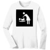 1-DAY RUSH NO MINIMUM Ladies Long Sleeve Crew Neck T-Shirt Thumbnail