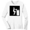 1-DAY RUSH NO MINIMUM Ladies Long Sleeve Crew Neck T-Shirt Thumbnail