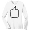 1-DAY RUSH NO MINIMUM Ladies Long Sleeve Crew Neck T-Shirt Thumbnail