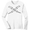 1-DAY RUSH NO MINIMUM Ladies Long Sleeve Crew Neck T-Shirt Thumbnail