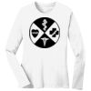 1-DAY RUSH NO MINIMUM Ladies Long Sleeve Crew Neck T-Shirt Thumbnail