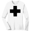 1-DAY RUSH NO MINIMUM Ladies Long Sleeve Crew Neck T-Shirt Thumbnail