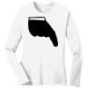 1-DAY RUSH NO MINIMUM Ladies Long Sleeve Crew Neck T-Shirt Thumbnail