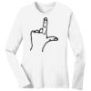 1-DAY RUSH NO MINIMUM Ladies Long Sleeve Crew Neck T-Shirt Thumbnail