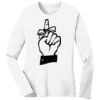1-DAY RUSH NO MINIMUM Ladies Long Sleeve Crew Neck T-Shirt Thumbnail
