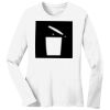 1-DAY RUSH NO MINIMUM Ladies Long Sleeve Crew Neck T-Shirt Thumbnail