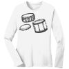 1-DAY RUSH NO MINIMUM Ladies Long Sleeve Crew Neck T-Shirt Thumbnail