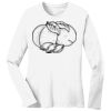 1-DAY RUSH NO MINIMUM Ladies Long Sleeve Crew Neck T-Shirt Thumbnail