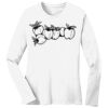 1-DAY RUSH NO MINIMUM Ladies Long Sleeve Crew Neck T-Shirt Thumbnail