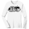 1-DAY RUSH NO MINIMUM Ladies Long Sleeve Crew Neck T-Shirt Thumbnail