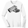 1-DAY RUSH NO MINIMUM Ladies Long Sleeve Crew Neck T-Shirt Thumbnail