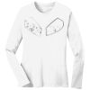 1-DAY RUSH NO MINIMUM Ladies Long Sleeve Crew Neck T-Shirt Thumbnail