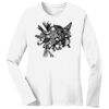 1-DAY RUSH NO MINIMUM Ladies Long Sleeve Crew Neck T-Shirt Thumbnail