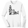 1-DAY RUSH NO MINIMUM Ladies Long Sleeve Crew Neck T-Shirt Thumbnail