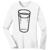 1-DAY RUSH NO MINIMUM Ladies Long Sleeve Crew Neck T-Shirt Thumbnail
