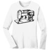 1-DAY RUSH NO MINIMUM Ladies Long Sleeve Crew Neck T-Shirt Thumbnail
