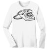 1-DAY RUSH NO MINIMUM Ladies Long Sleeve Crew Neck T-Shirt Thumbnail