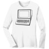 1-DAY RUSH NO MINIMUM Ladies Long Sleeve Crew Neck T-Shirt Thumbnail