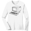 1-DAY RUSH NO MINIMUM Ladies Long Sleeve Crew Neck T-Shirt Thumbnail