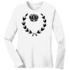 1-DAY RUSH NO MINIMUM Ladies Long Sleeve Crew Neck T-Shirt Thumbnail