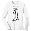 1-DAY RUSH NO MINIMUM Ladies Long Sleeve Crew Neck T-Shirt Thumbnail