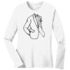 1-DAY RUSH NO MINIMUM Ladies Long Sleeve Crew Neck T-Shirt Thumbnail