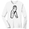 1-DAY RUSH NO MINIMUM Ladies Long Sleeve Crew Neck T-Shirt Thumbnail