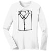 1-DAY RUSH NO MINIMUM Ladies Long Sleeve Crew Neck T-Shirt Thumbnail