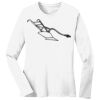 1-DAY RUSH NO MINIMUM Ladies Long Sleeve Crew Neck T-Shirt Thumbnail