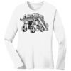 1-DAY RUSH NO MINIMUM Ladies Long Sleeve Crew Neck T-Shirt Thumbnail