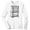 1-DAY RUSH NO MINIMUM Ladies Long Sleeve Crew Neck T-Shirt Thumbnail