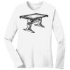 1-DAY RUSH NO MINIMUM Ladies Long Sleeve Crew Neck T-Shirt Thumbnail