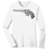 1-DAY RUSH NO MINIMUM Ladies Long Sleeve Crew Neck T-Shirt Thumbnail