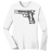 1-DAY RUSH NO MINIMUM Ladies Long Sleeve Crew Neck T-Shirt Thumbnail