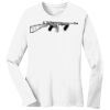 1-DAY RUSH NO MINIMUM Ladies Long Sleeve Crew Neck T-Shirt Thumbnail