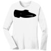 1-DAY RUSH NO MINIMUM Ladies Long Sleeve Crew Neck T-Shirt Thumbnail