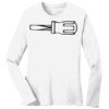 1-DAY RUSH NO MINIMUM Ladies Long Sleeve Crew Neck T-Shirt Thumbnail
