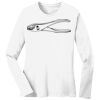 1-DAY RUSH NO MINIMUM Ladies Long Sleeve Crew Neck T-Shirt Thumbnail