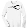 1-DAY RUSH NO MINIMUM Ladies Long Sleeve Crew Neck T-Shirt Thumbnail