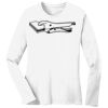 1-DAY RUSH NO MINIMUM Ladies Long Sleeve Crew Neck T-Shirt Thumbnail