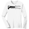 1-DAY RUSH NO MINIMUM Ladies Long Sleeve Crew Neck T-Shirt Thumbnail