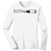 1-DAY RUSH NO MINIMUM Ladies Long Sleeve Crew Neck T-Shirt Thumbnail