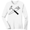 1-DAY RUSH NO MINIMUM Ladies Long Sleeve Crew Neck T-Shirt Thumbnail
