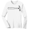 1-DAY RUSH NO MINIMUM Ladies Long Sleeve Crew Neck T-Shirt Thumbnail