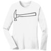 1-DAY RUSH NO MINIMUM Ladies Long Sleeve Crew Neck T-Shirt Thumbnail